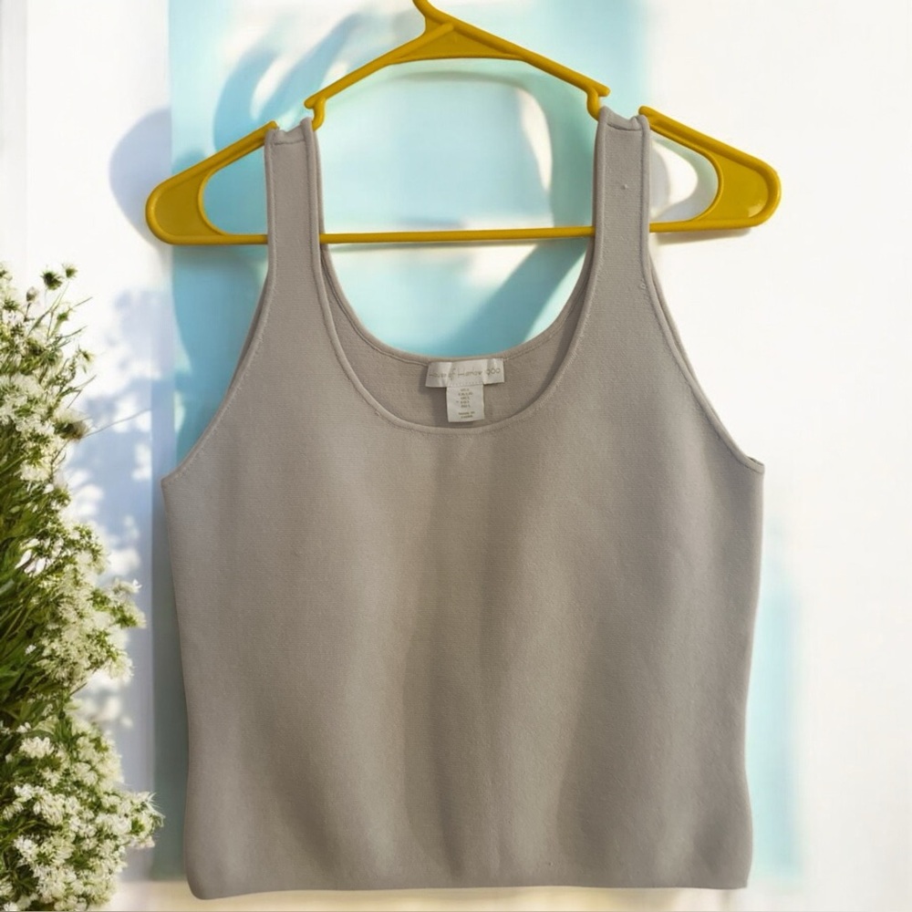 House of Harlow 1960 Gray Sleeveless Women's Crop Top